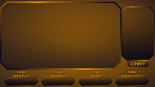 Metallic Orange Overlay Pack Sage Graphics III