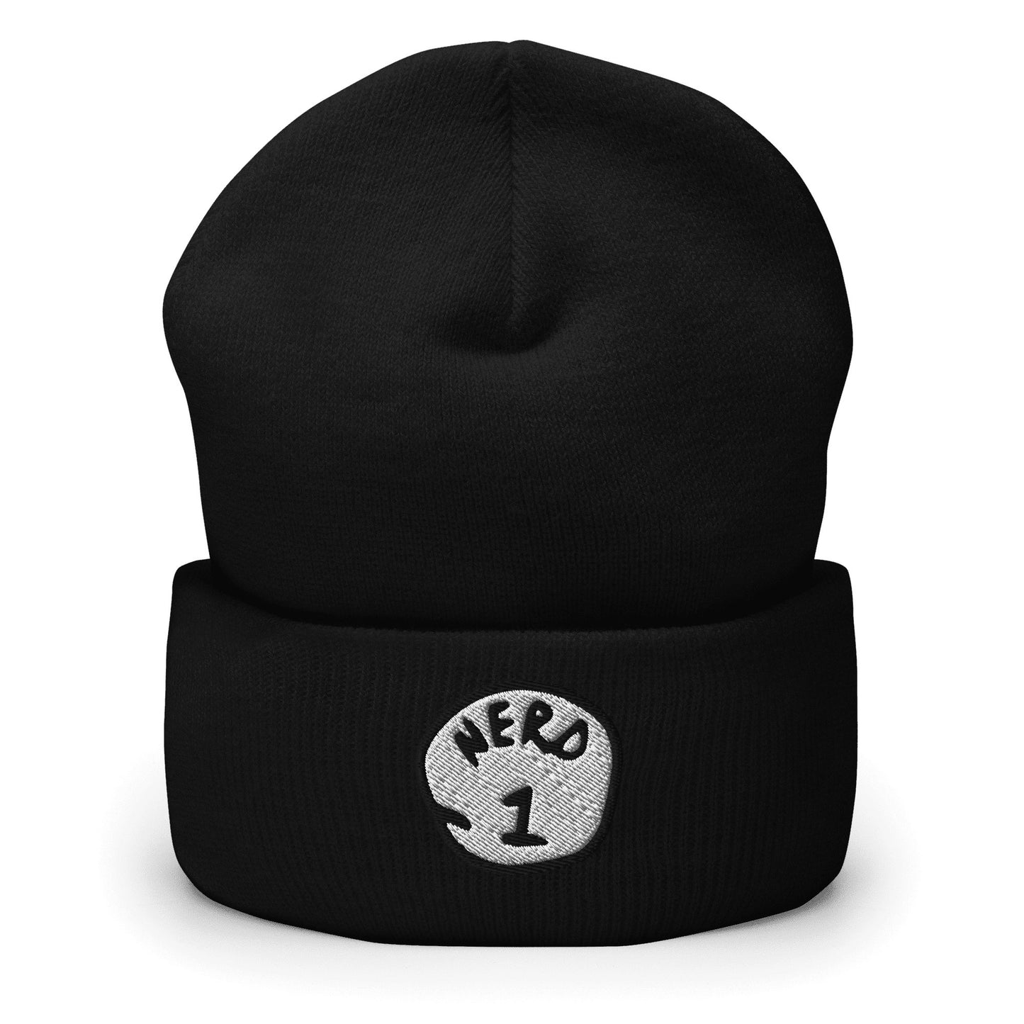 "Nerd 1" Cuffed Beanie Sage Graphics