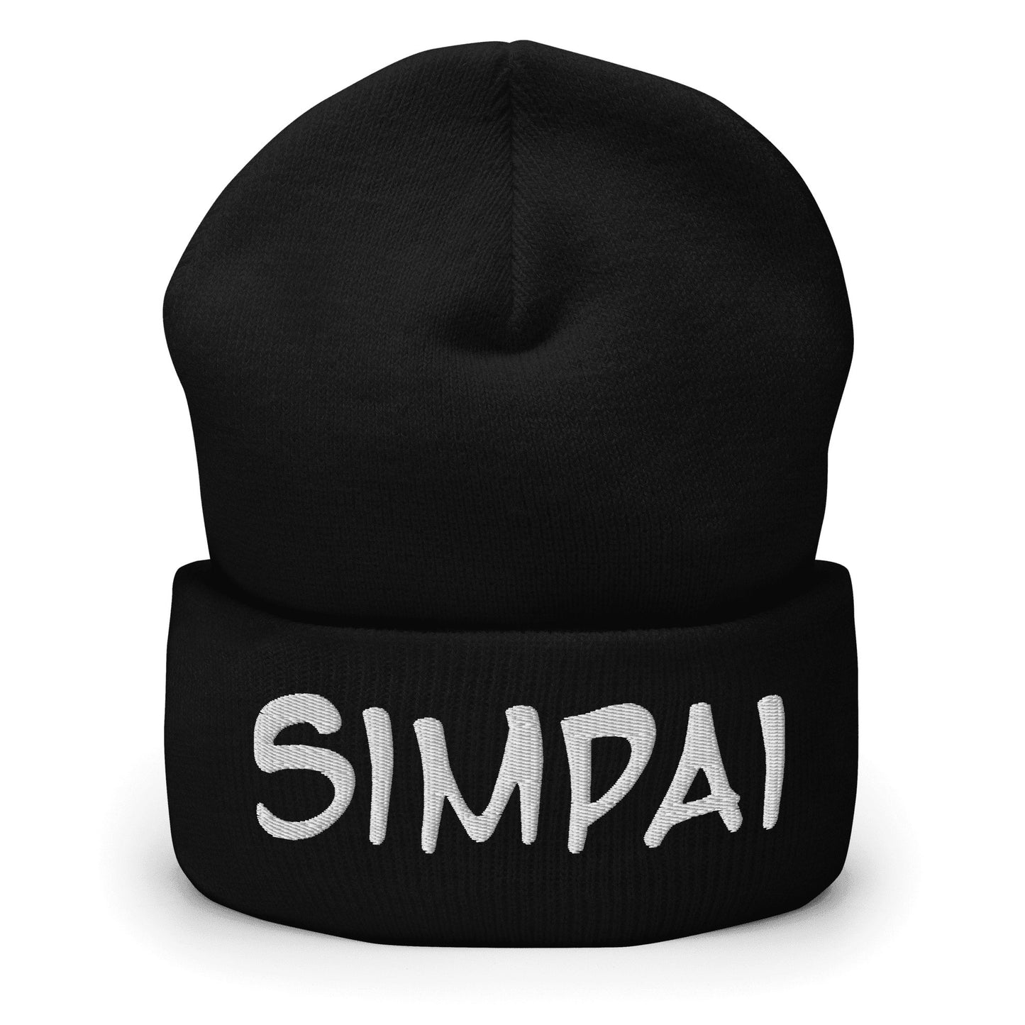 "Simpai" Cuffed Beanie Sage Graphics Black