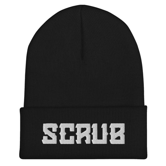 "Scrub" Cuffed Beanie Sage Graphics