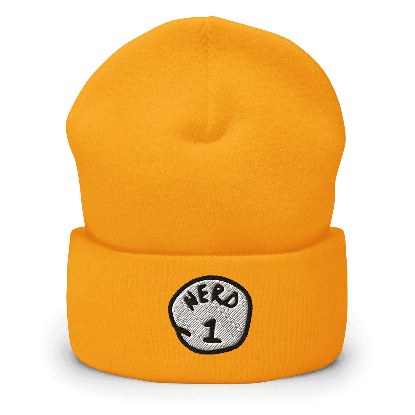 "Nerd 1" Cuffed Beanie Sage Graphics