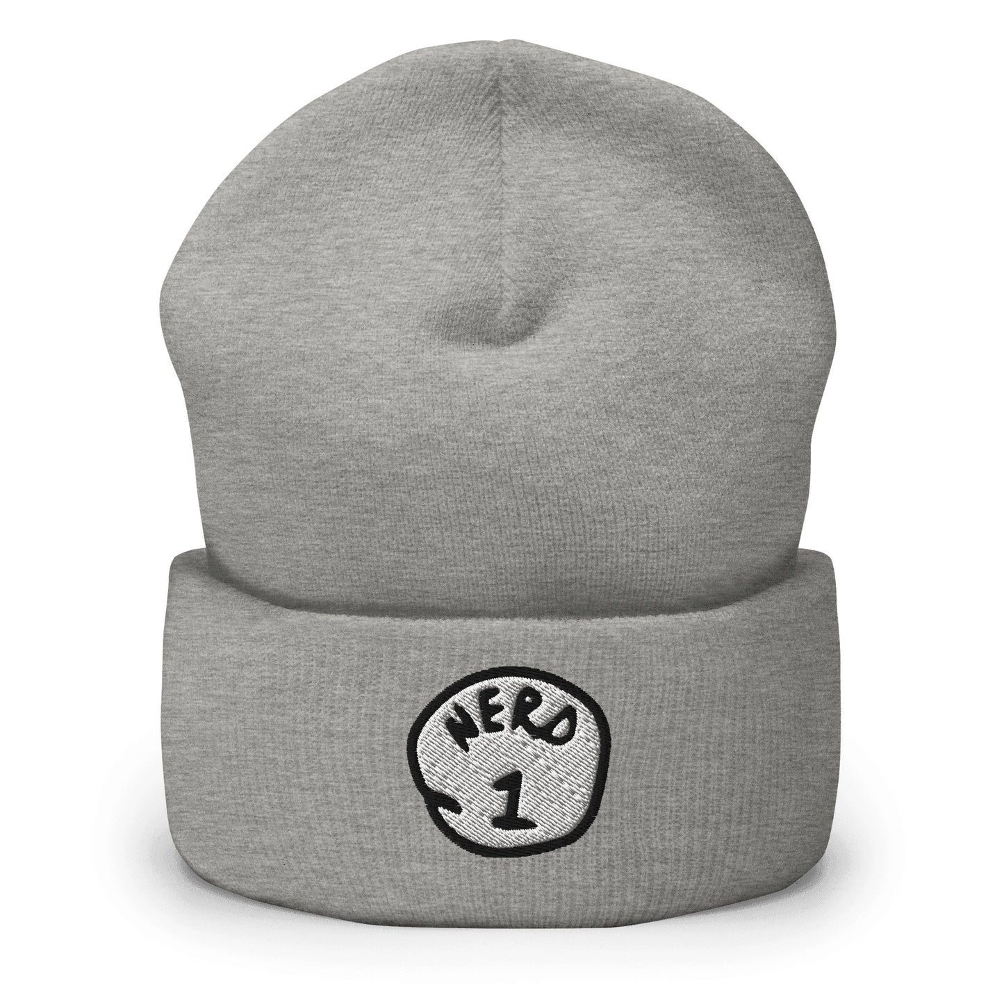 "Nerd 1" Cuffed Beanie Sage Graphics