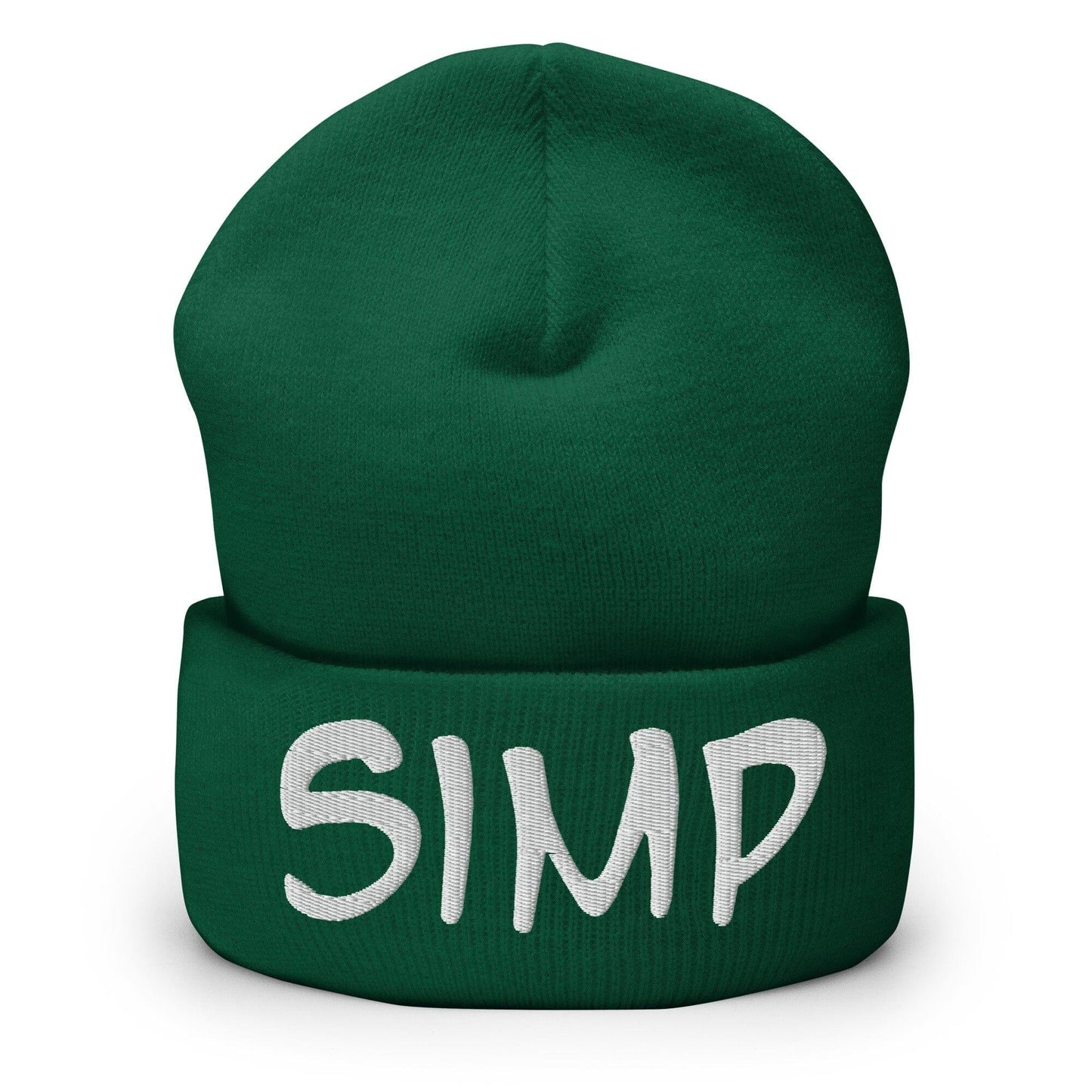 "SIMP" Cuffed Beanie Sage Graphics