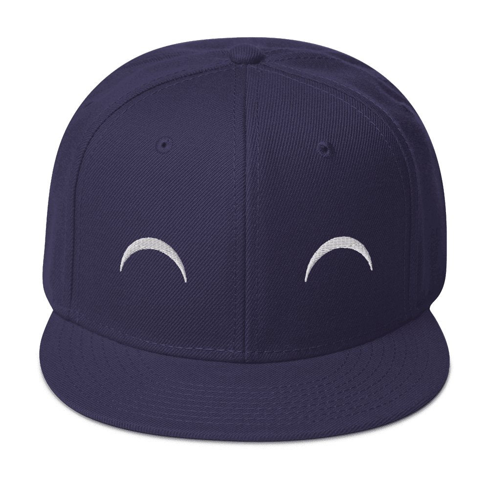"Delighted" Snapback Hat Sage Graphics Navy blue