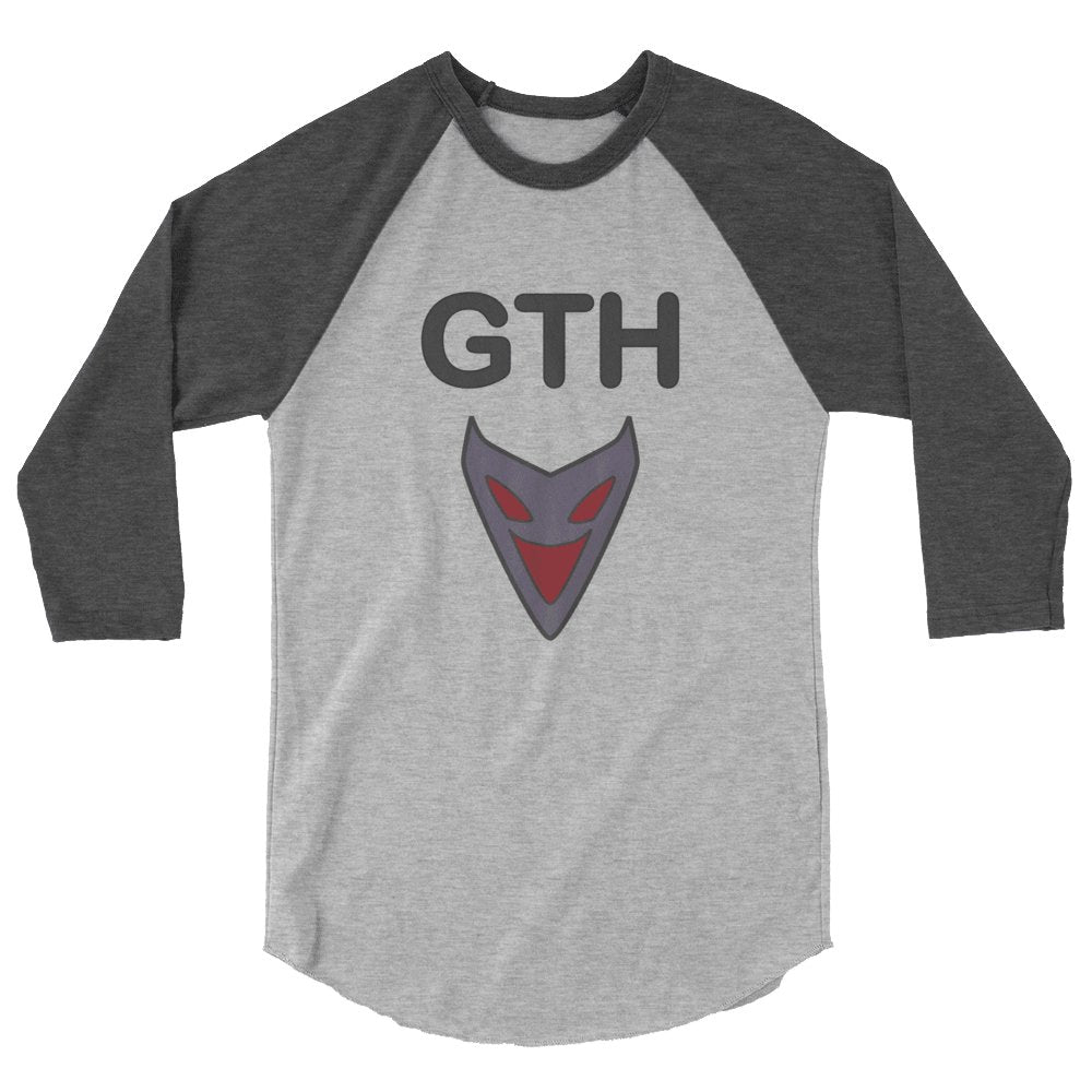 DBZ Pan's GTH Shirt 3/4 sleeve Unisex raglan shirt Sage Graphics Heather Grey/Heather Charcoal XS