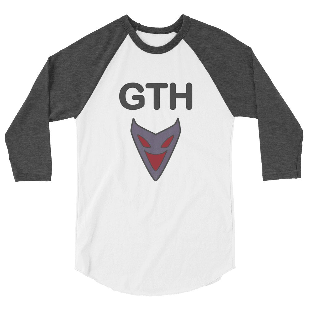 DBZ Pan's GTH Shirt 3/4 sleeve Unisex raglan shirt Sage Graphics White/Heather Charcoal XS