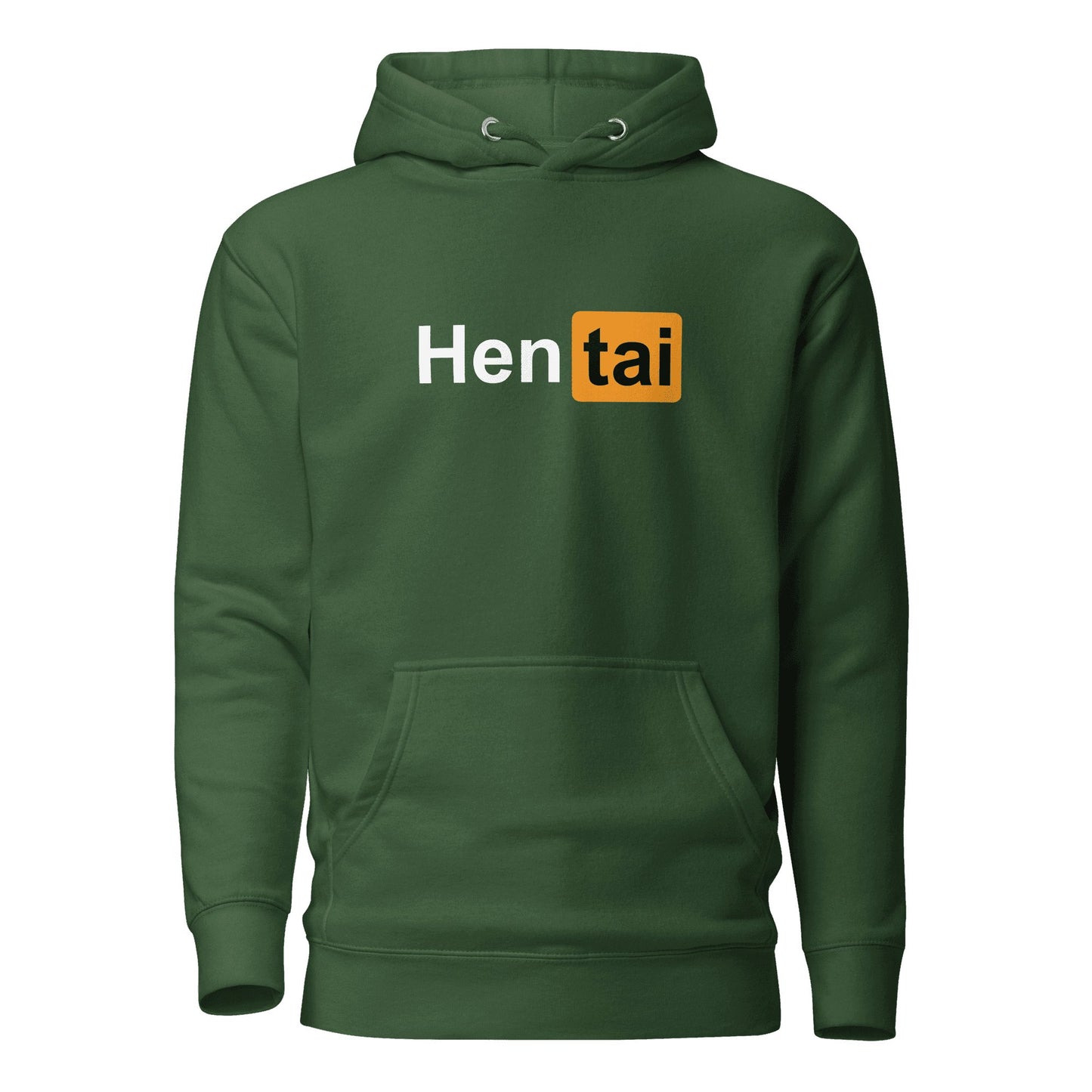 "Hentai" Unisex Hoodie Sage Graphics Forest Green S