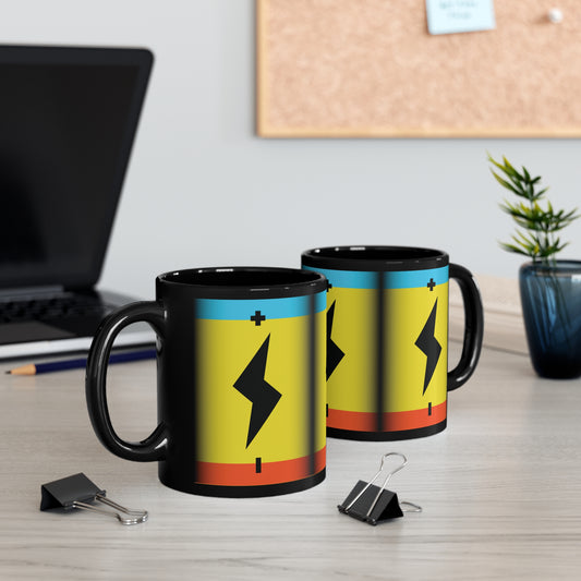 Battery Pack 11oz Black Mug