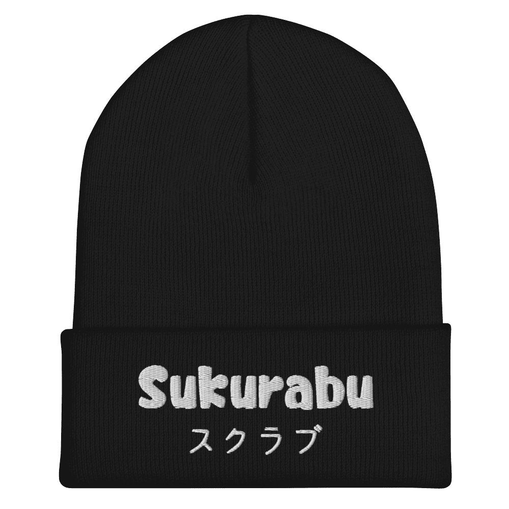 "Sukurabu" (Scrub) Cuffed Beanie Sage Graphics 