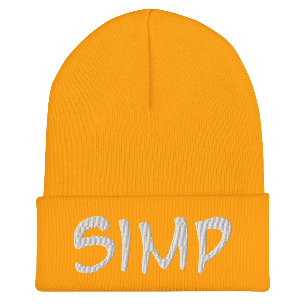 "SIMP" Cuffed Beanie Sage Graphics 